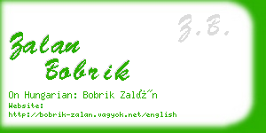 zalan bobrik business card